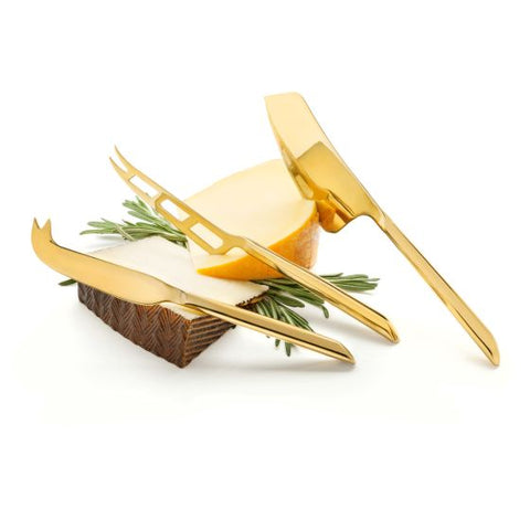 Gold Cheese Knives by Viski®