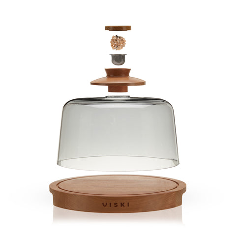 Viski Alchemi 5-piece cocktail smoking dome kit — perfect gift for home bartenders and whiskey lovers