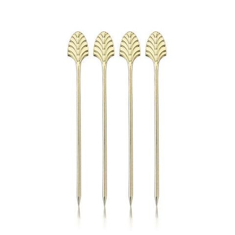 Gold Art Deco Cocktail Picks by Viski®