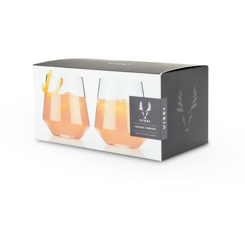 Angled Crystal Cocktail Tumblers by Viski®