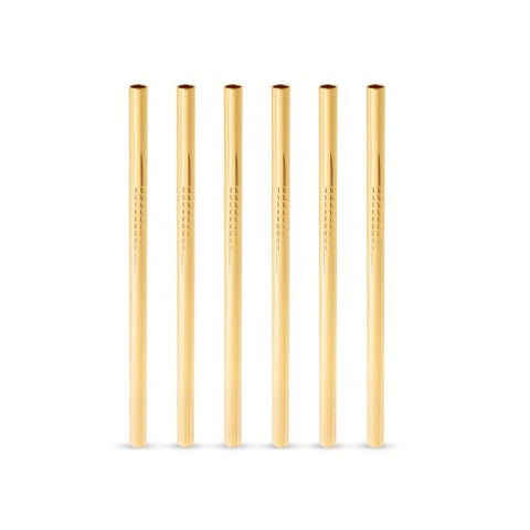 Gold Lowball Straws by Viski