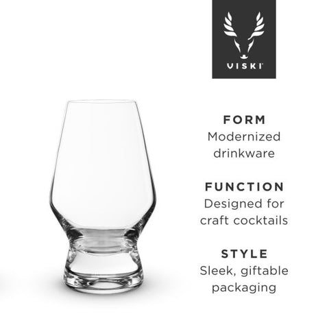 Footed Crystal Scotch Glasses by Viski®