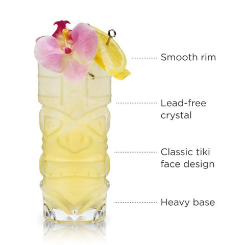 Crystal Tiki Glasses by Viski®