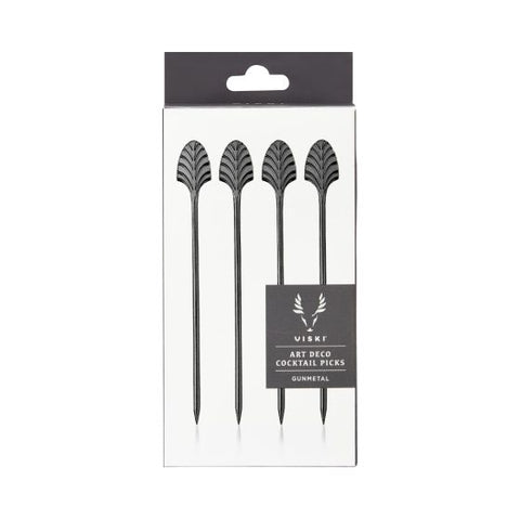 Gunmetal Deco Cocktail Picks by Viski®