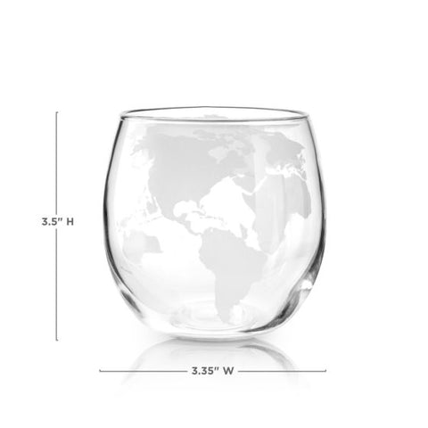 Globe Whiskey Tumblers by Viski®