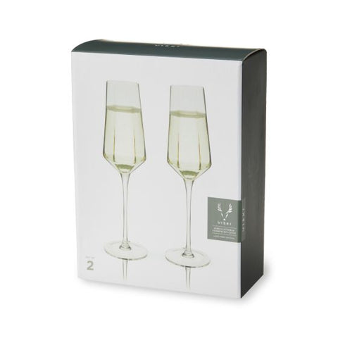 Seneca Stemmed Champagne Flute by Viski