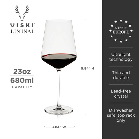 Reserve Liminal Ultralight Universal Glasses by Viski® (Set of 4)