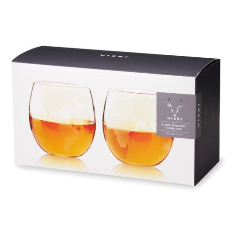 Globe Whiskey Tumblers by Viski®