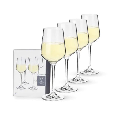 Reserve European Crystal Chardonnay Glasses by Viski®